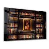A Small Library | Glass Wall Art