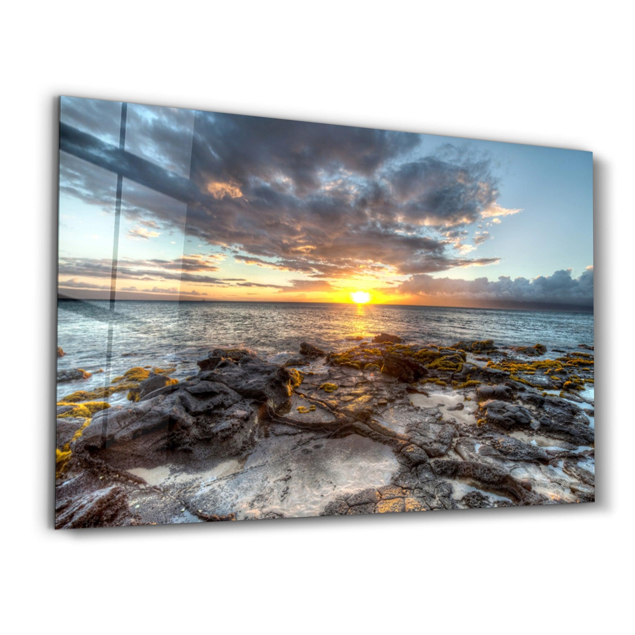 Sea View | Glass Wall Art - Artdesigna