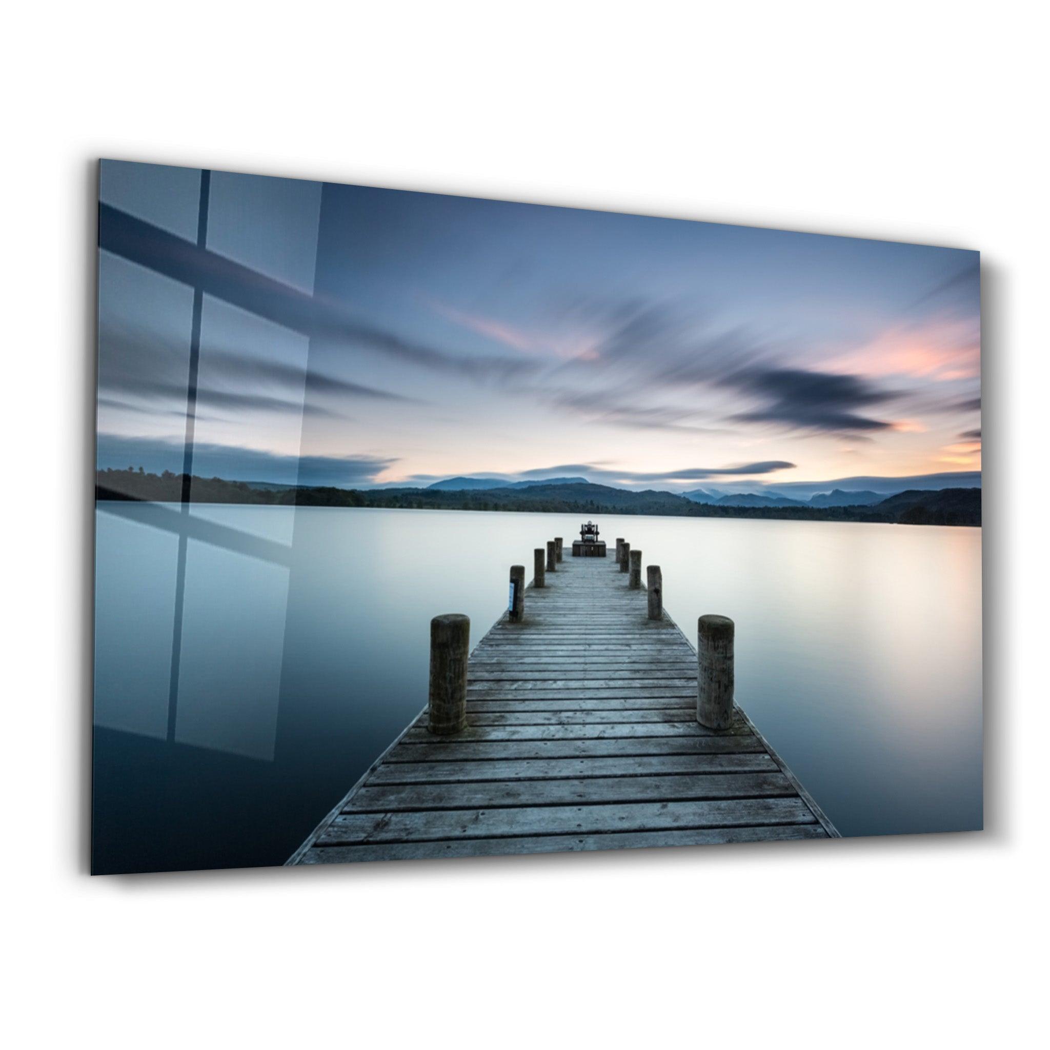 Pier | Glass Wall Art - Artdesigna