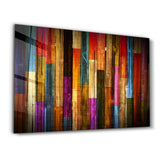 Painted Wood Glass Wall Art