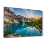Moraine Lake | Glass Wall Art