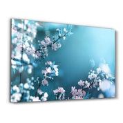 Spring Flowers | Glass Wall Art - Artdesigna