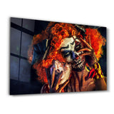 Unmasked | Glass Wall Art