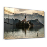 Assumption of Maria on Bled Island | Glass Wall Art