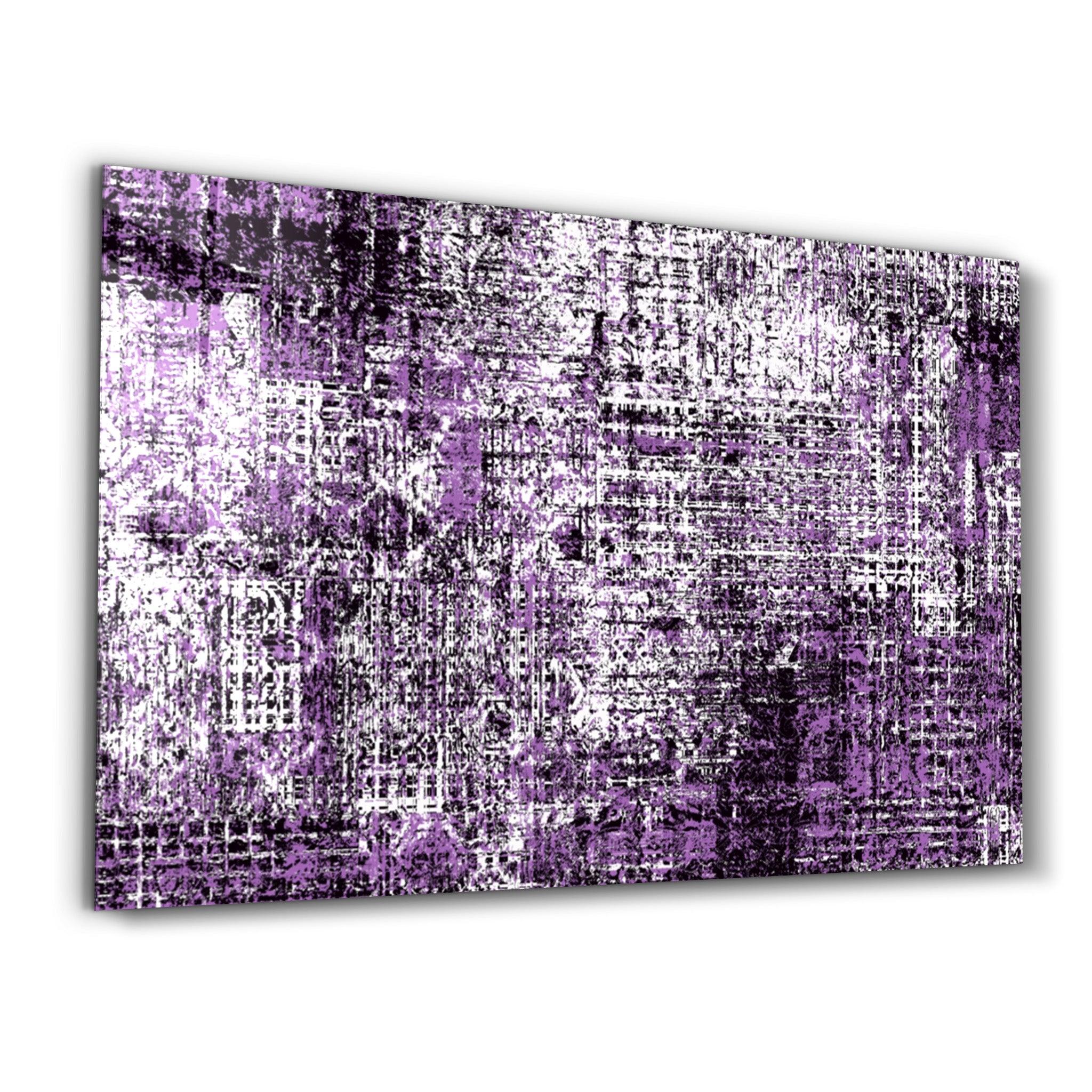 Code of Purple | Glass Wall Art - Artdesigna