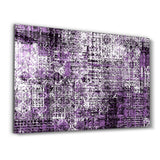 Code of Purple | Glass Wall Art