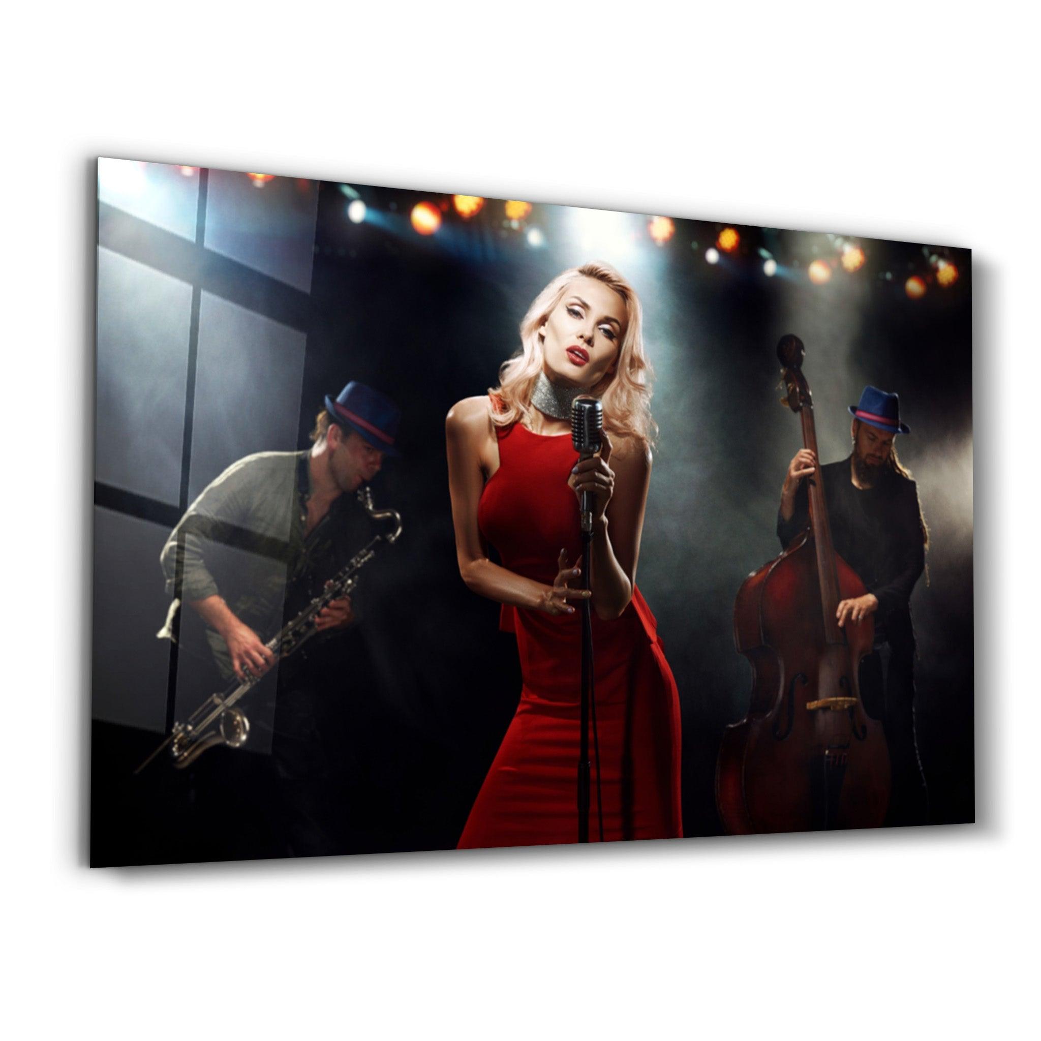 Musician | Glass Wall Art - Artdesigna