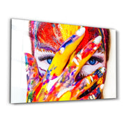 Out of the Paint Box | Glass Wall Art - Artdesigna