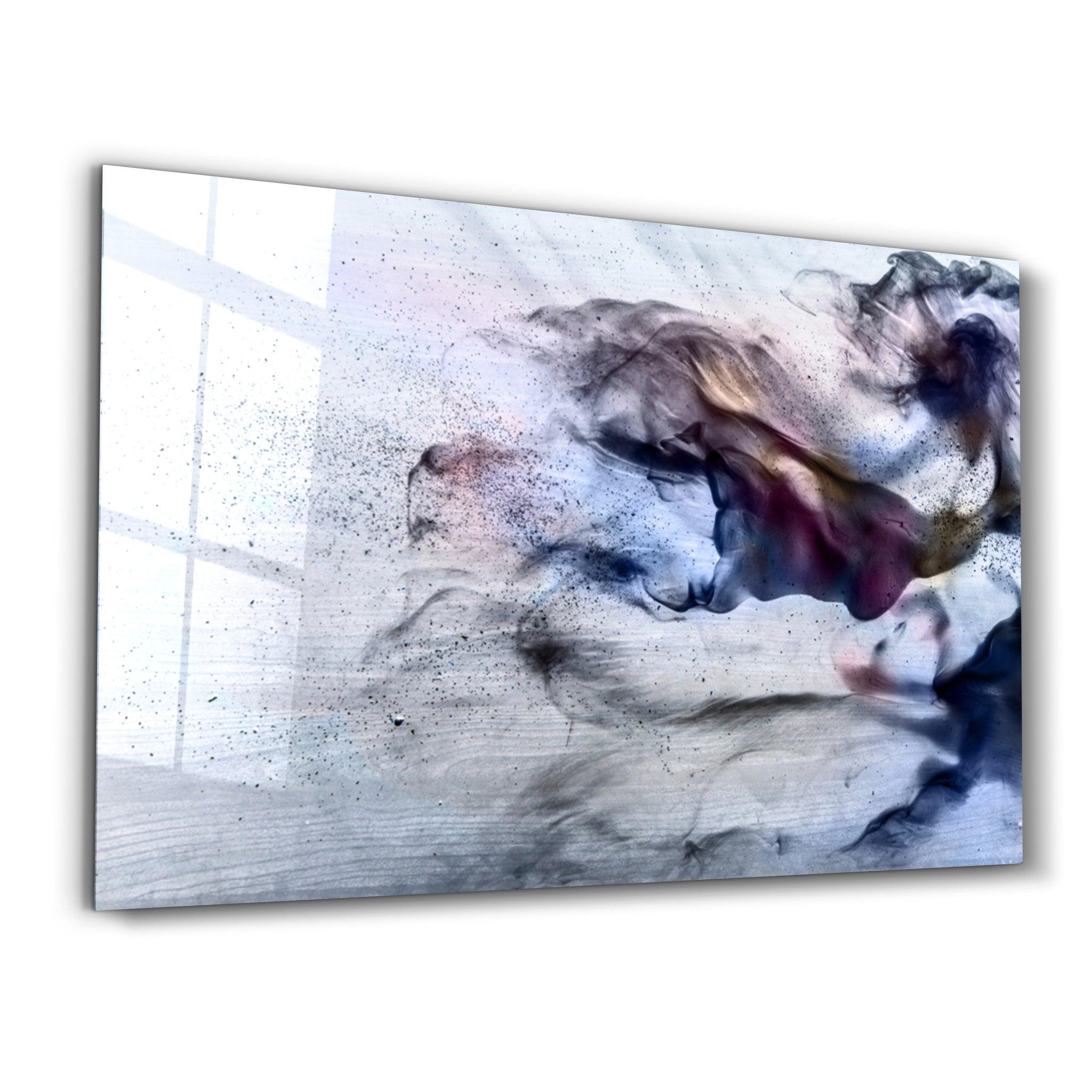 Smoke | Glass Wall Art - Artdesigna