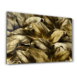 Yellow Leaf | Glass Wall Art