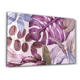Tropical Leaves | Glass Wall Art