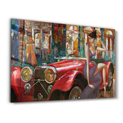 Car | Glass Wall Art - Artdesigna