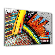 Abstract Fish Machine | Glass Wall Art - Artdesigna