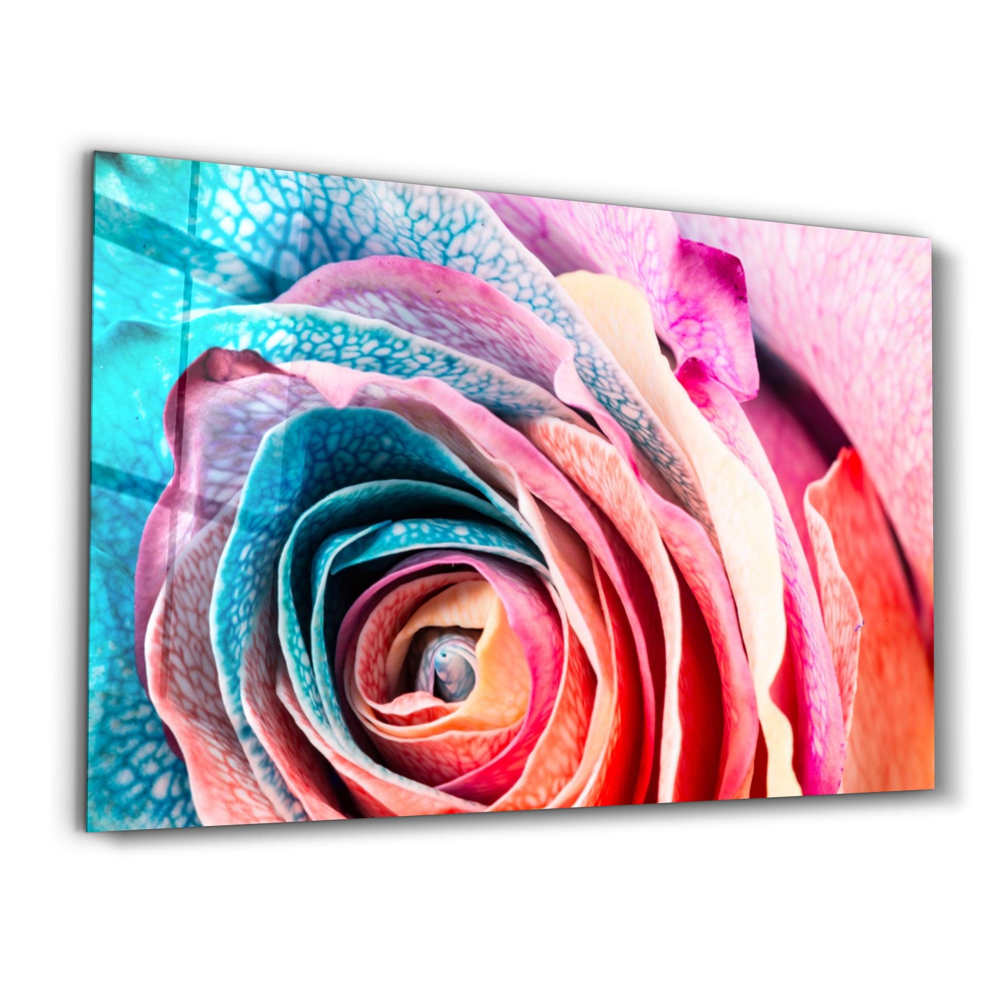 Flowerina | Glass Wall Art - Artdesigna