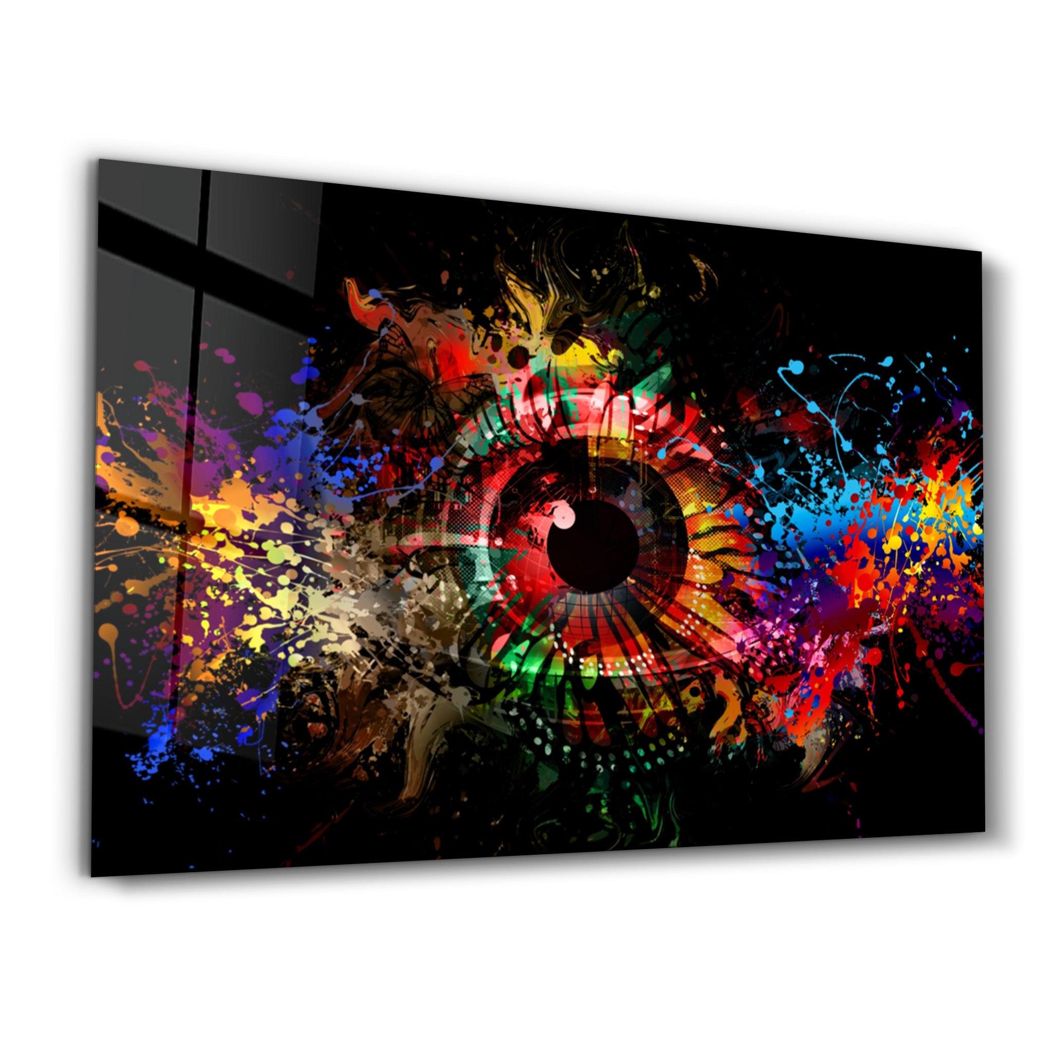 Eye of the Future | Glass Wall Art - Artdesigna