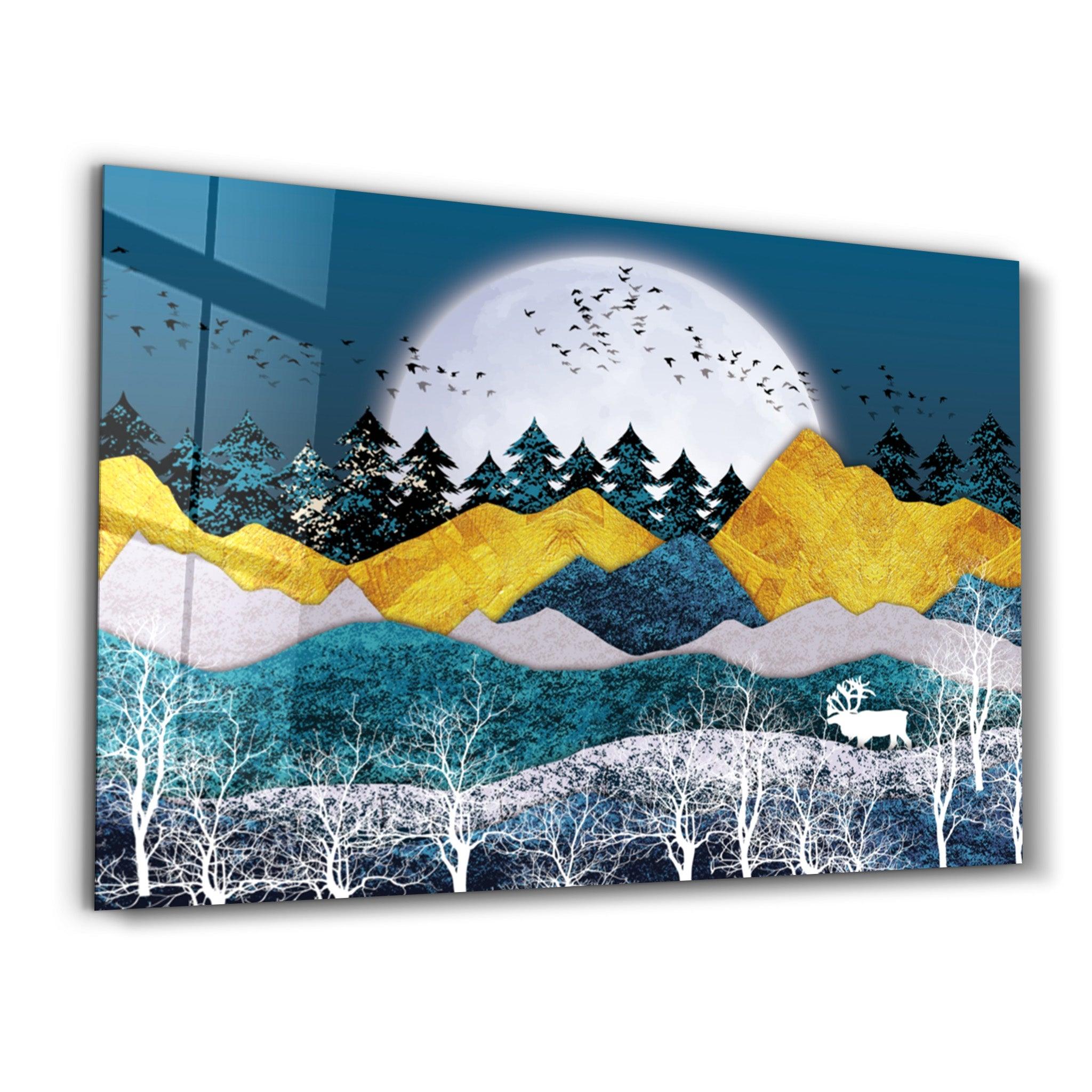 Cute Forest2 | Glass Wall Art - Artdesigna