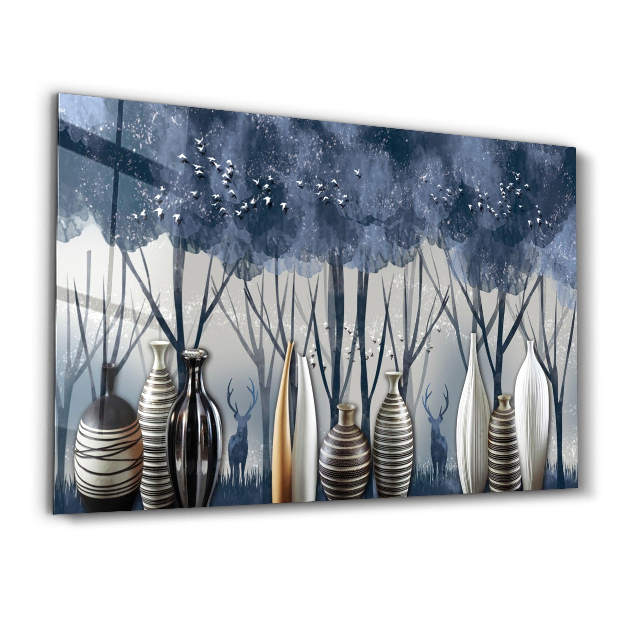 Cute Forest4 | Glass Wall Art - Artdesigna