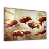 Vintage Flowers | Glass Wall Art