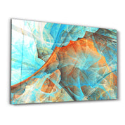 Waves of Tranquility Blue | Glass Wall Art - Artdesigna