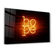 Hope | Glass Wall Art - Artdesigna