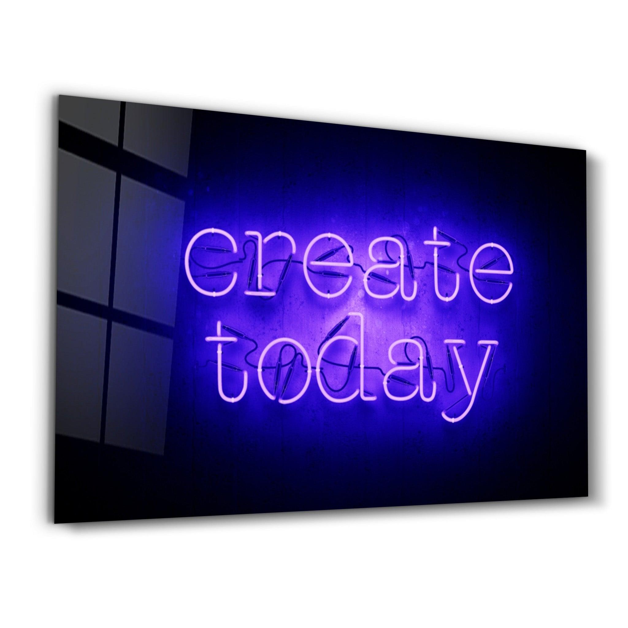 Create Today | Glass Wall Art - Artdesigna