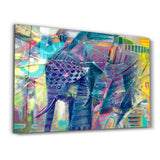 Pastel Oil Pattern | Glass Wall Art