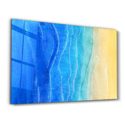 The Beach | Glass Wall Art - Artdesigna