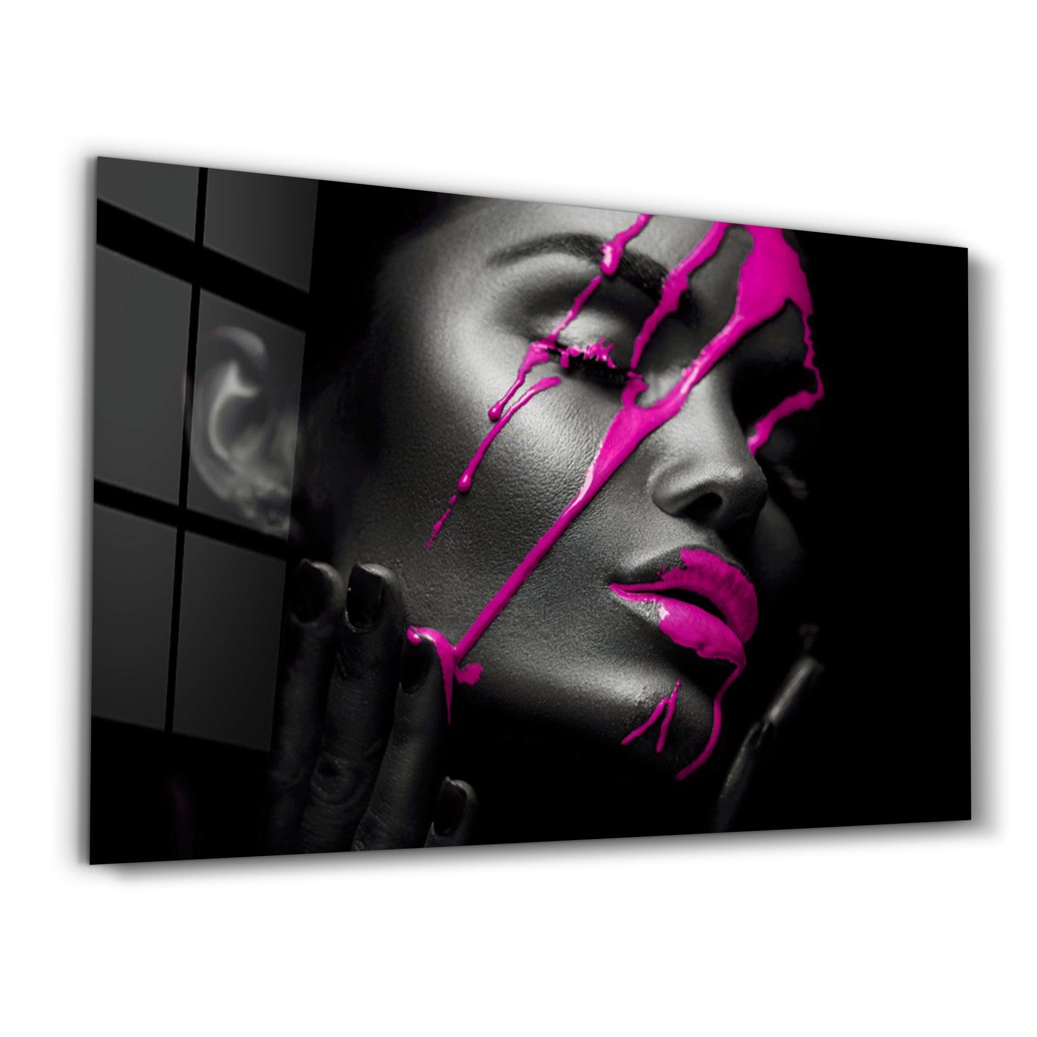 Pink Cream | Glass Wall Art - Artdesigna