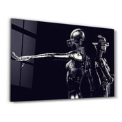 RoboGirlz2 | Designer's Collection Glass Wall Art - Artdesigna