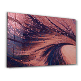 Dusty Drops Light Brown | Designer's Collection Glass Wall Art