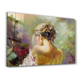 Oil Painting - Alone | Glass Wall Art
