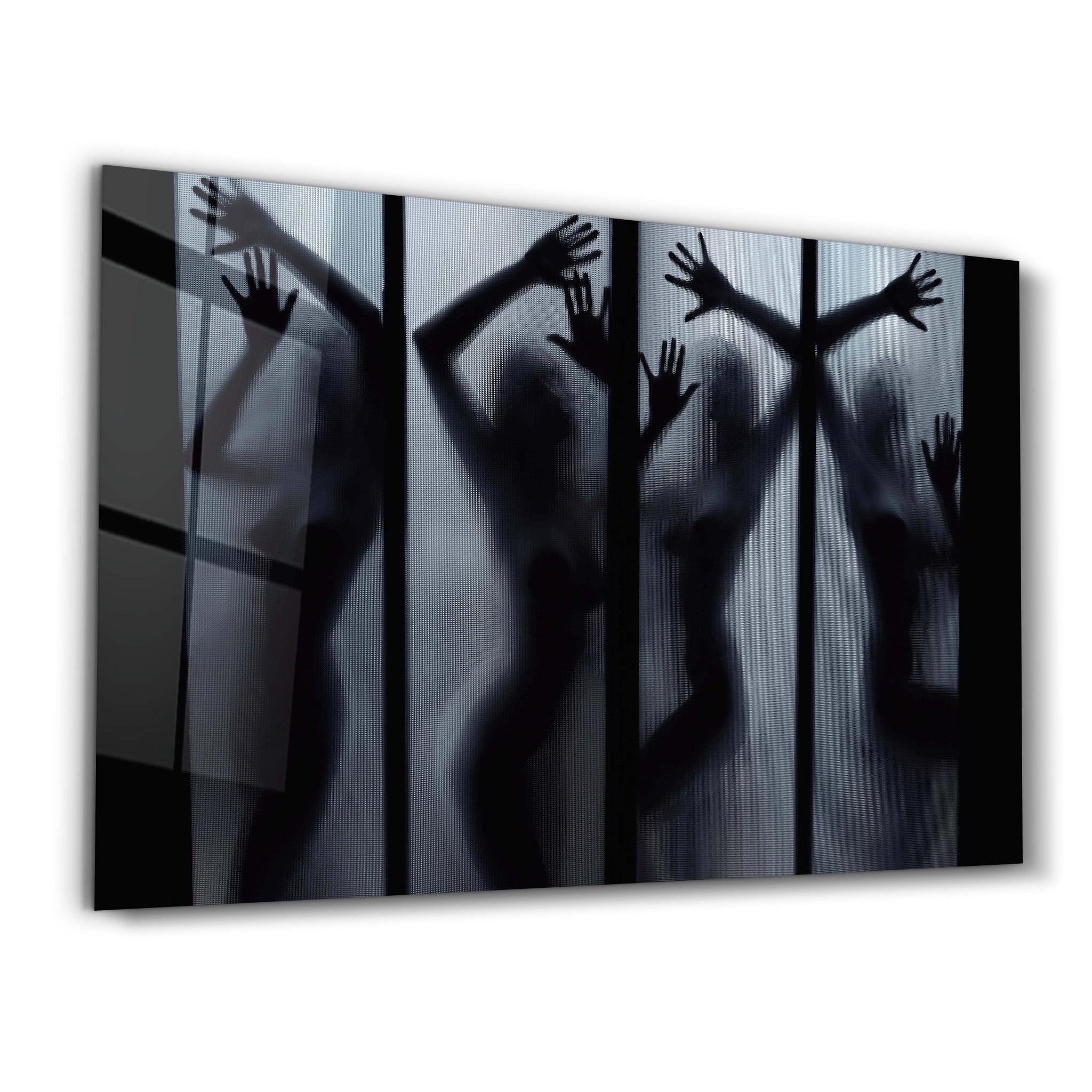 Naked | Glass Wall Art - Artdesigna