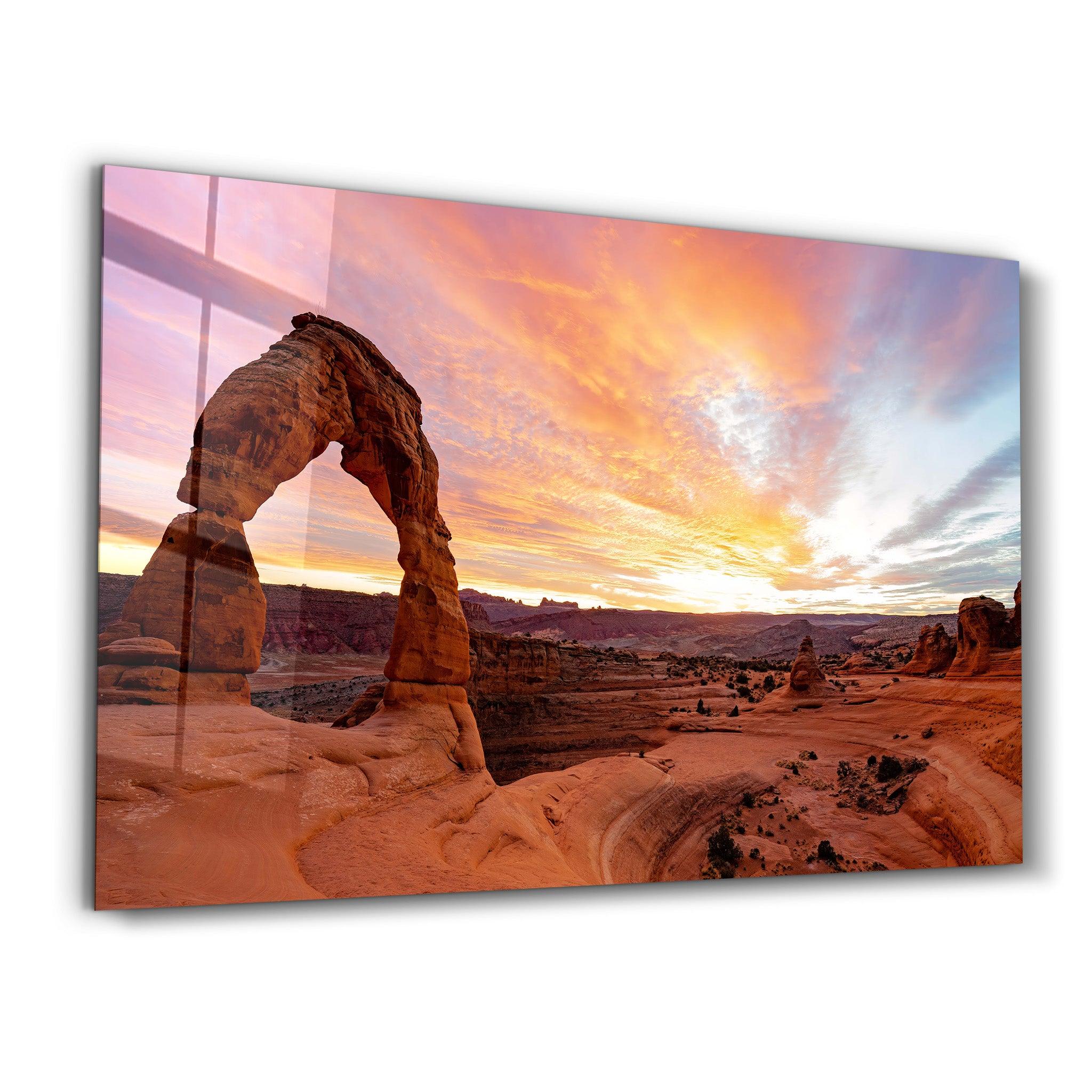 Delicate Arch | Designer's Collection Glass Wall Art - Artdesigna