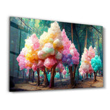 Cotton Candy Forest | Glass Wall Art