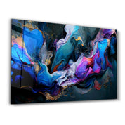 Celestial Waves | Glass Wall Art - Artdesigna