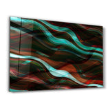 Abstract Lines | Glass Wall Art