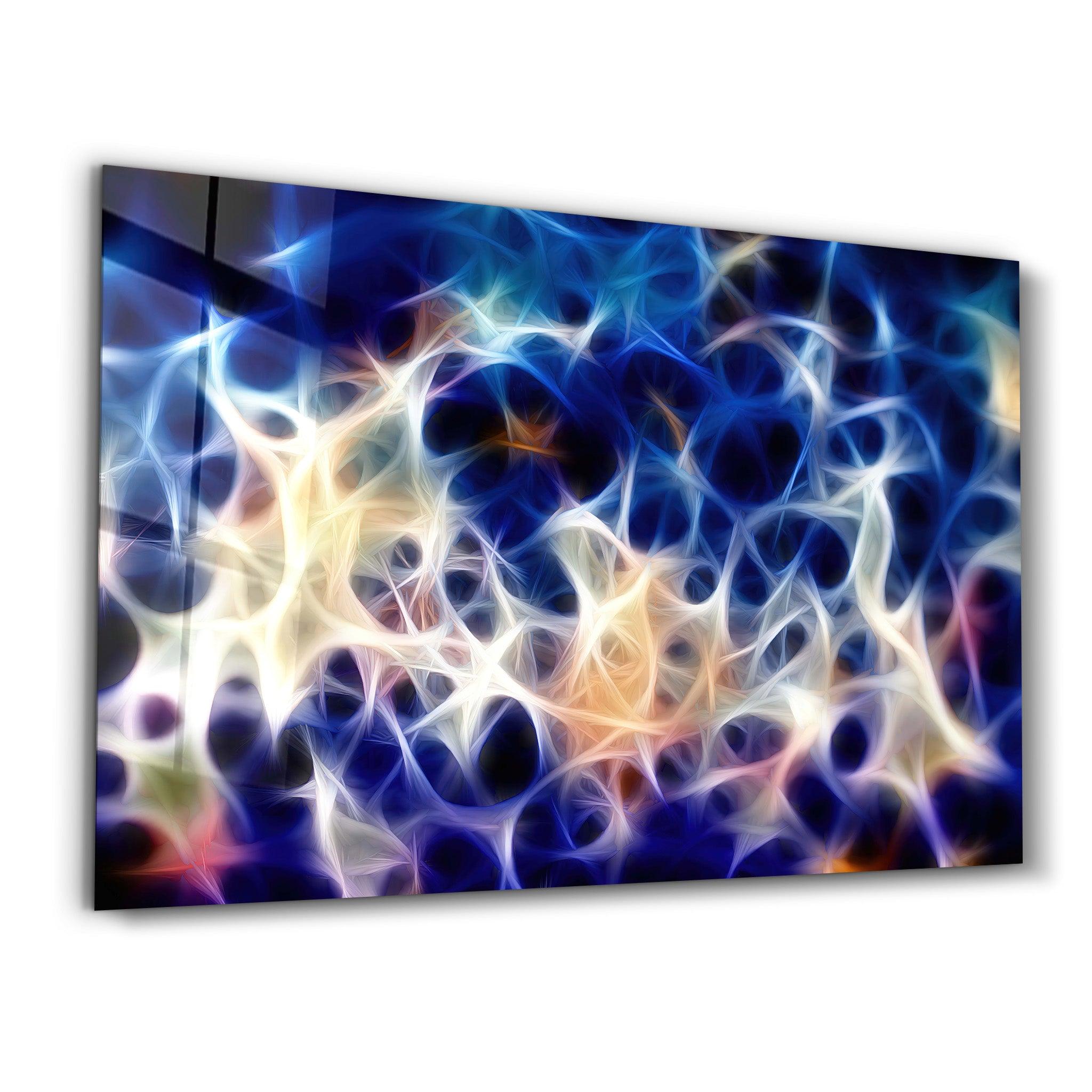 Light Weaves | Glass Wall Art - Artdesigna