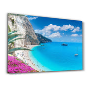 Heaven Beach | Glass Wall Art - Artdesigna