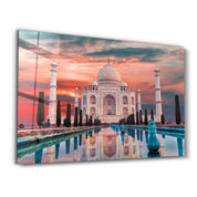 Taj Mahal- India | Glass Wall Art - Artdesigna