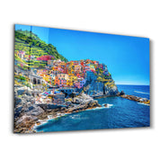 Cinque Terre Italy | Glass Wall Art - Artdesigna