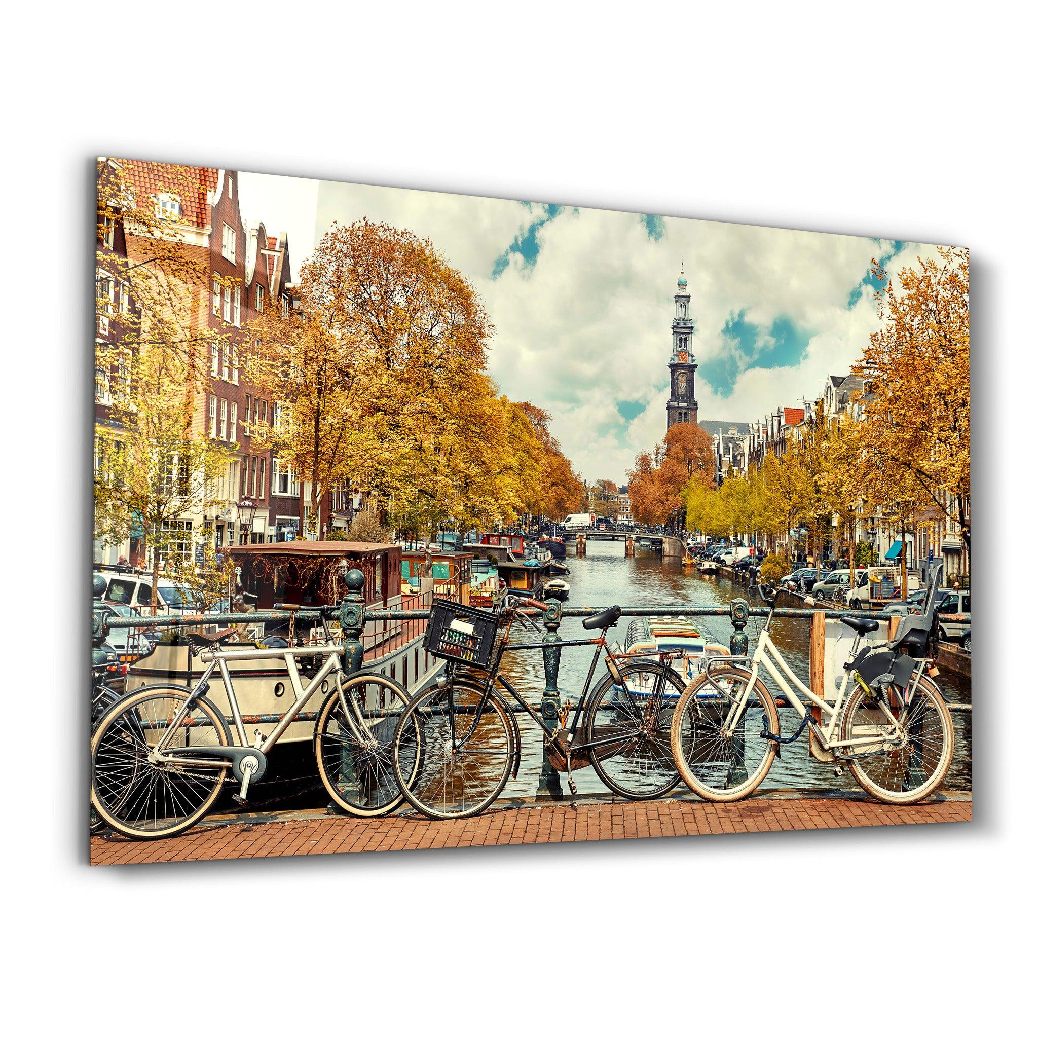 Beauty of Amsterdam | Glass Wall Art - Artdesigna