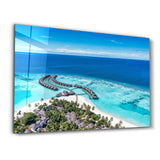 Maldives | Glass Wall Art