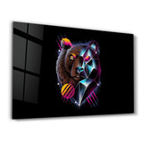 Bear Neo | Glass Wall Art