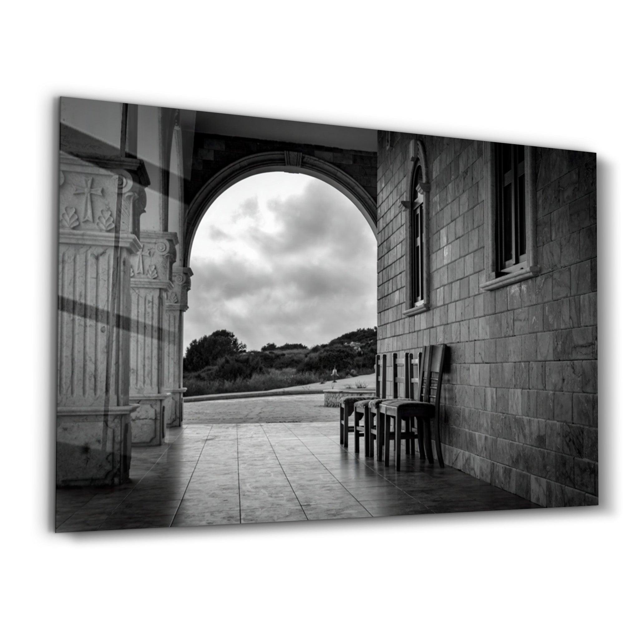 Old Church | Glass Wall Art - Artdesigna