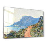 Claude Monet The Corniche Landscape Painting (1884) | Glass Wall Art