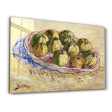 Vincent van Gogh's Still Life, Basket of Apples (1887) | Glass Wall Art