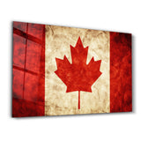 Flag Of Canada V2 | Glass Wall Art