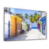 Oceanfront Alley | Glass Wall Art