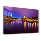 Zurich Night | Glass Wall Art