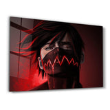 The Evil Behind The Red | Glass Wall Art